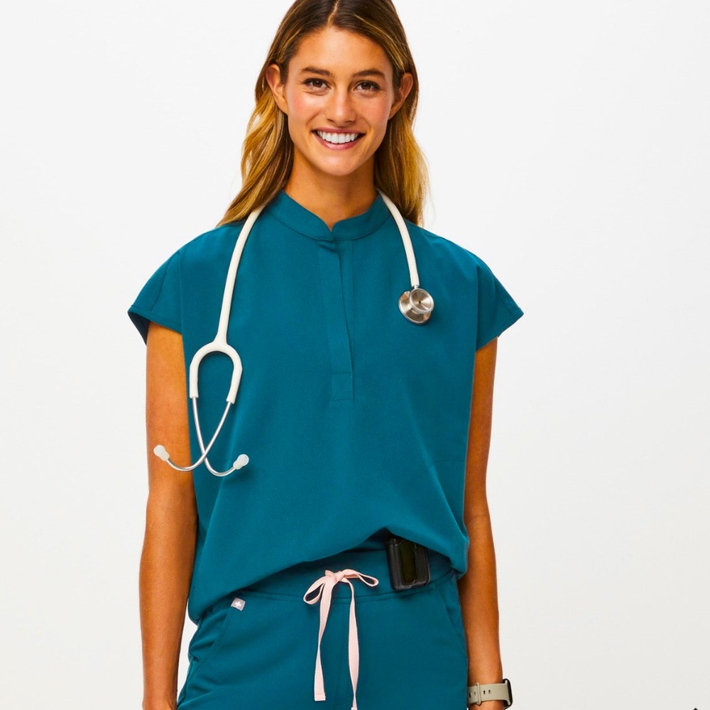 SOLD! Figs Deep Reef Rafaela Oversized Scrub Top